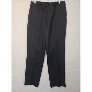 Braggi Louis Raphael Mens Black Dress Pants Size 32 X 32 100% Polyester